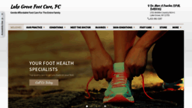 What Lakegrovefootcare.com website looked like in 2021 (5 years ago)