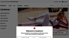 What Lululemon.co.nz website looked like in 2021 (3 years ago)