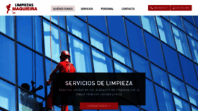 What Limpiezasmaquieira.es website looked like in 2021 (3 years ago)