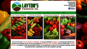 What Laytonsproduce.com website looked like in 2021 (3 years ago)