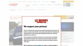 What Leberry.fr website looked like in 2021 (3 years ago)