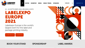 What Labelexpo-europe.com website looked like in 2021 (3 years ago)