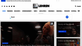 What Lehren.com website looked like in 2021 (3 years ago)