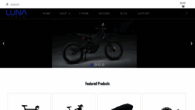 What Lunacycle.com website looked like in 2021 (3 years ago)