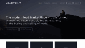 What Leadpoint.com website looked like in 2021 (3 years ago)
