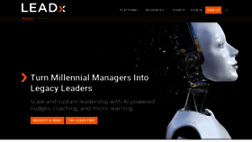 What Leadx.org website looked like in 2021 (3 years ago)