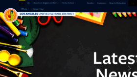 What Lausd.net website looked like in 2021 (3 years ago)