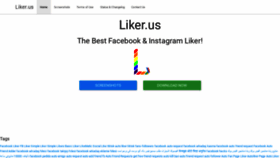 What Liker.us website looked like in 2021 (3 years ago)
