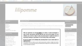 What Lilipomme.net website looked like in 2021 (3 years ago)