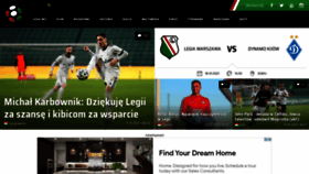 What Legia.net website looked like in 2021 (3 years ago)