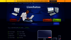 What Livechatoo.com website looked like in 2021 (3 years ago)