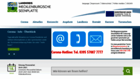 What Lk-mecklenburgische-seenplatte.de website looked like in 2021 (3 years ago)