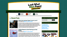 What Lookwhatmomfound.com website looked like in 2021 (3 years ago)