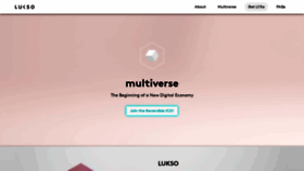 What Lukso.network website looked like in 2021 (3 years ago)