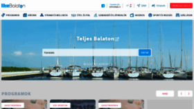 What Likebalaton.hu website looked like in 2021 (3 years ago)