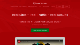 What Loveto.link website looked like in 2021 (3 years ago)