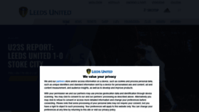What Leedsunited.com website looked like in 2021 (3 years ago)