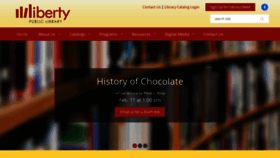 What Libertypubliclibrary.org website looked like in 2021 (3 years ago)