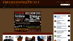 What Leatherworker.net website looked like in 2021 (3 years ago)