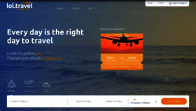 What Lol.travel website looked like in 2021 (3 years ago)