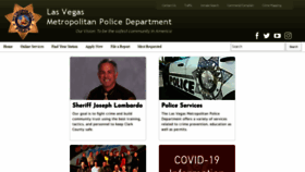 What Lvmpd.com website looked like in 2021 (3 years ago)