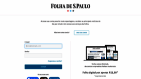 What Login.folha.com.br website looked like in 2021 (3 years ago)