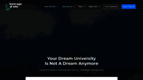 What Leverageedu.com website looked like in 2021 (4 years ago)