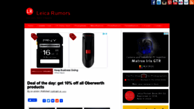 What Leicarumors.com website looked like in 2021 (3 years ago)