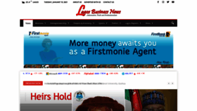 What Lagosbusinessnews.ng website looked like in 2021 (3 years ago)