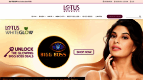 What Lotusherbals.com website looked like in 2021 (3 years ago)