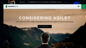 What Leadingagile.com website looked like in 2021 (3 years ago)