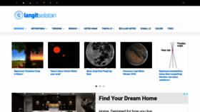 What Langitselatan.com website looked like in 2021 (3 years ago)