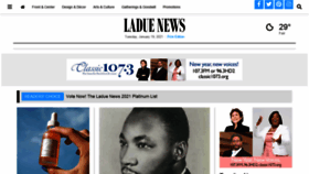 What Laduenews.com website looked like in 2021 (3 years ago)
