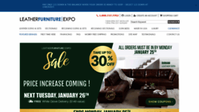What Leatherfurnitureexpo.com website looked like in 2021 (3 years ago)