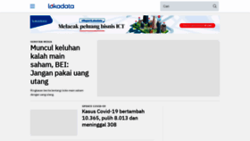 What Lokadata.id website looked like in 2021 (5 years ago)