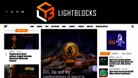 What Lightblocksnews.com website looked like in 2021 (3 years ago)
