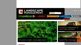 What Landscapemanagement.net website looked like in 2021 (3 years ago)