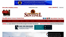 What Lasentinel.net website looked like in 2021 (3 years ago)