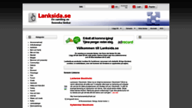 What Lanksida.se website looked like in 2021 (3 years ago)