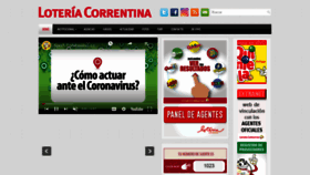 What Loteriacorrentina.gov.ar website looked like in 2021 (3 years ago)