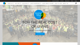 What Livingwage.org.uk website looked like in 2021 (3 years ago)