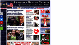 What Landoverbaptist.com website looked like in 2021 (3 years ago)