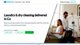 What Laundryheap.co.uk website looked like in 2021 (3 years ago)
