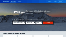 What Liftopia.com website looked like in 2021 (3 years ago)