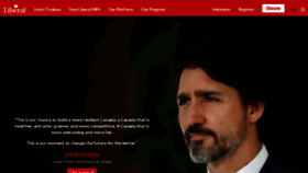 What Liberal.ca website looked like in 2021 (3 years ago)