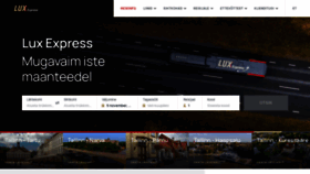 What Luxexpress.eu website looked like in 2021 (3 years ago)