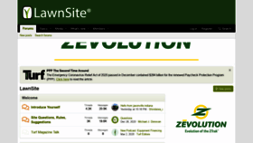 What Lawnsite.com website looked like in 2021 (3 years ago)