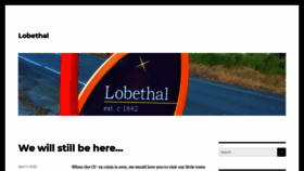 What Lobethal.sa.au website looked like in 2021 (3 years ago)