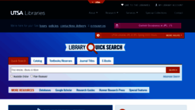 What Lib.utsa.edu website looked like in 2021 (3 years ago)