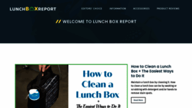 What Lunchboxreport.com website looked like in 2021 (3 years ago)